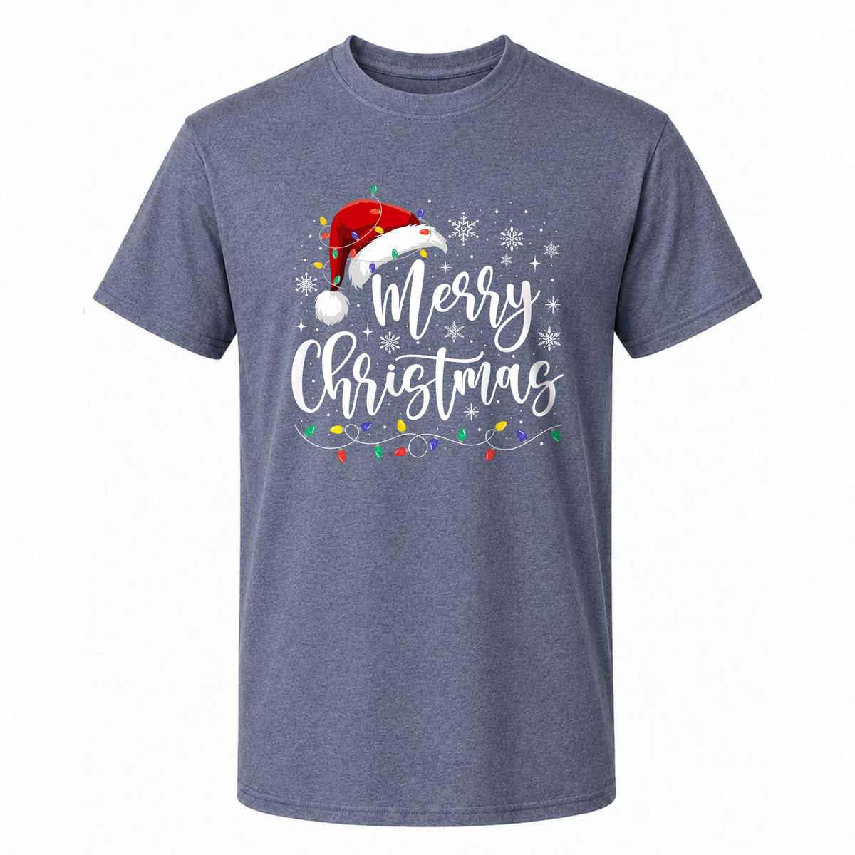 Matching Family Christmas Shirts, Merry Christmas Santa Hat Graphic Tees, Christmas Gift for Family