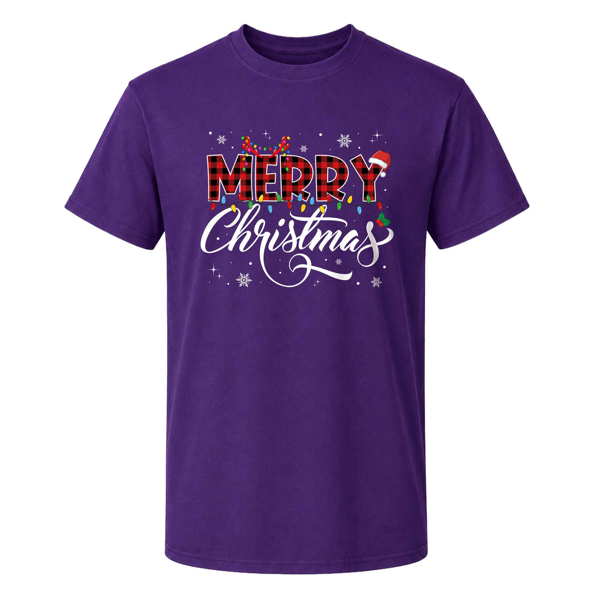 Matching Family Christmas Shirts, Merry Christmas Santa Hat Graphic Tees, Christmas Gift for Family