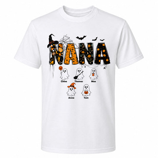 Personalized Grandma Halloween Sweatshirt, Custom Spooky Grandma Halloween Grandma Gift, Spooky Family Gift