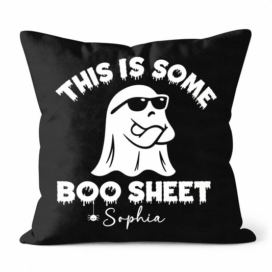 Personalized Halloween Ghost Pillow, This Is Some Boo Sheet Ghost Cute Home Decor, Halloween Family Gift