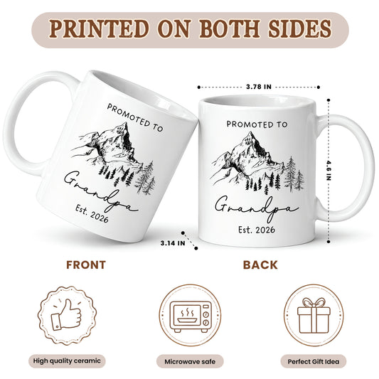 Personalized Grandma Grandpa Mug Set – Matching Coffee Mug Gift