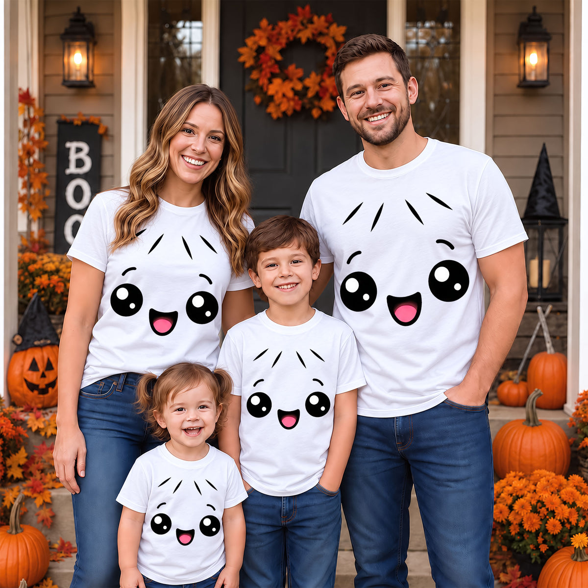 Personalized Squishy Dumpling Halloween Costume Shirt, Kawaii Spooky Dumpling Graphic Tee Gift For Family & Kids