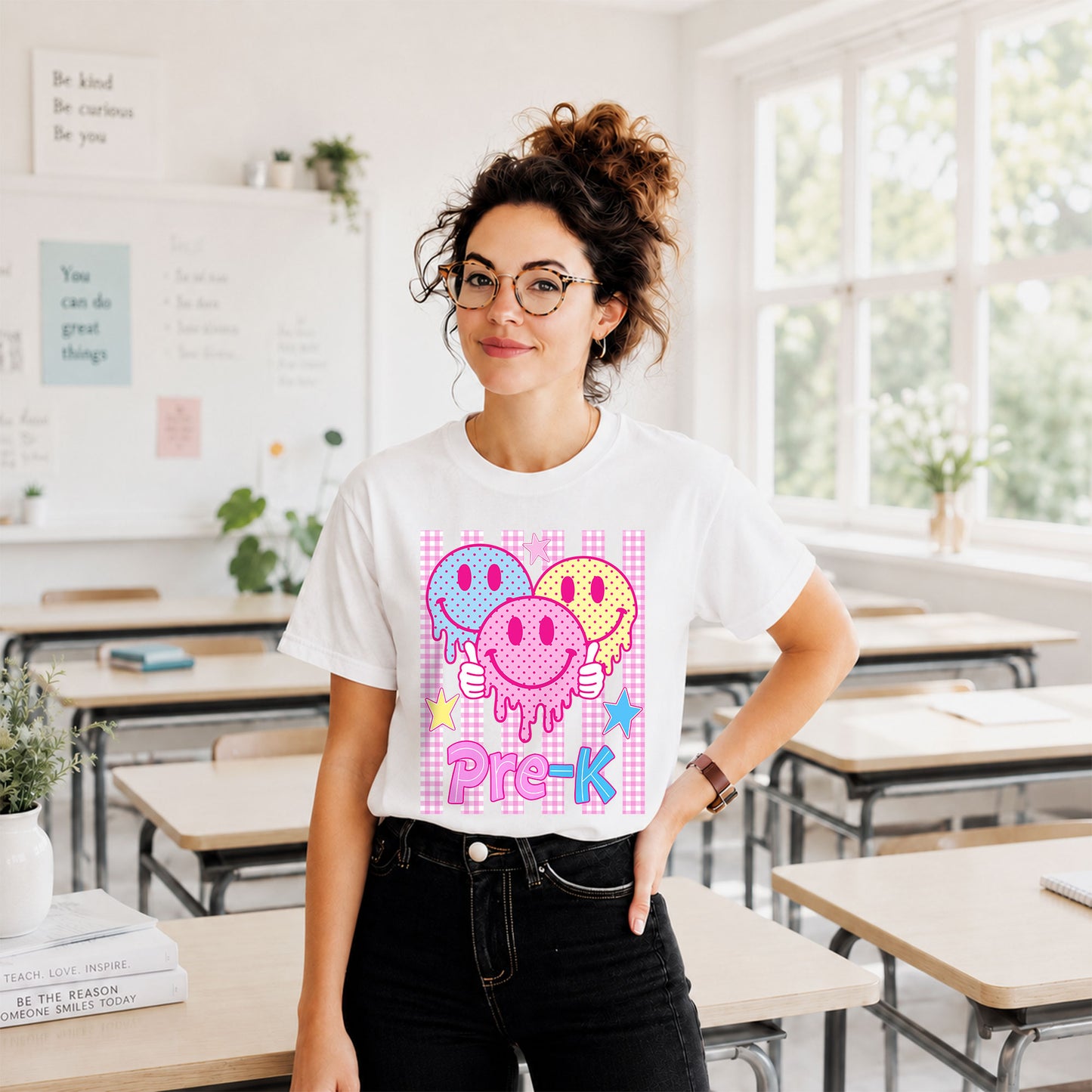 Personalized Striped Back to School Shirt for Kids Teachers – Custom Name & Grade Tee for Pre-K to 8th Grade Students, First Day Outfit