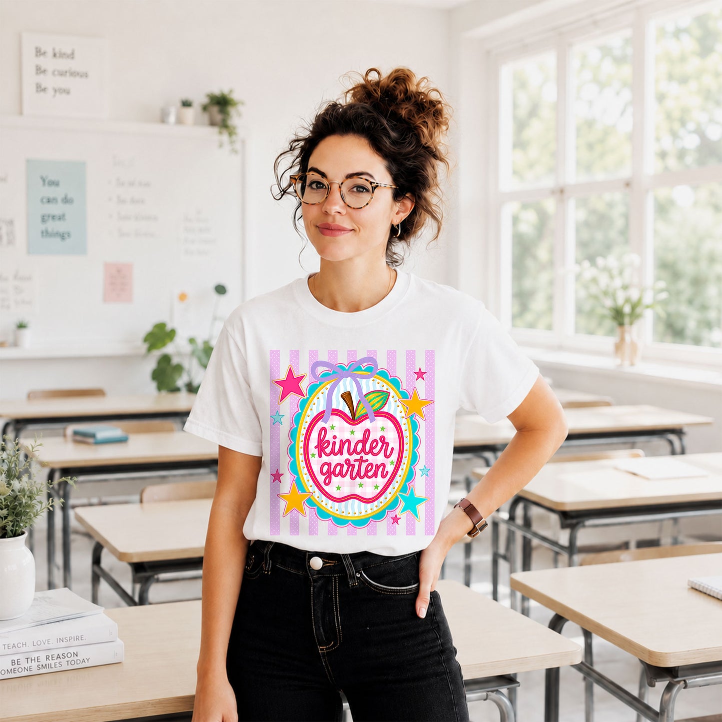 Personalized Striped Back to School Shirt for Kids Teachers – Custom Name & Grade Tee for Pre-K to 8th Grade Students, First Day Outfit