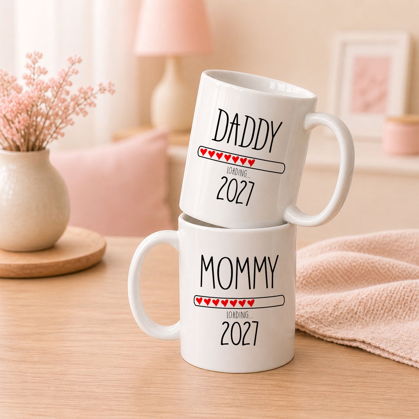 Daddy Loading 2027 Mug – Personalized Coffee Cup Gift