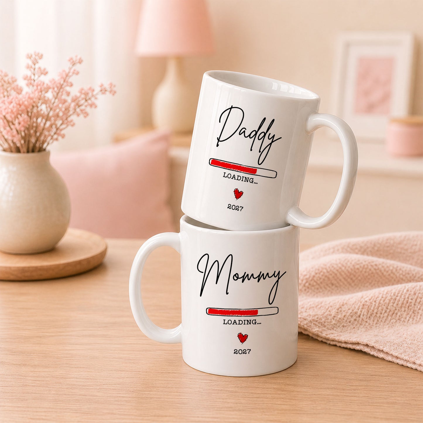 Daddy Loading 2027 Mug – Personalized Coffee Cup Gift
