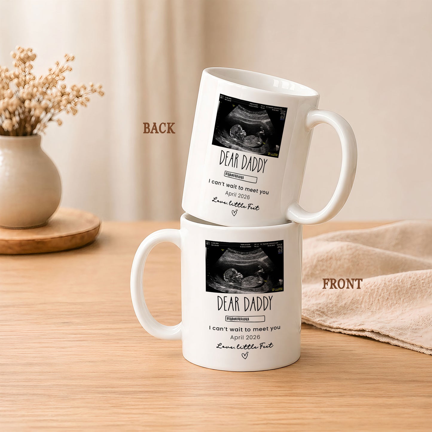 Personalized Daddy Mug – Custom Photo Coffee Mug Gift for Dad