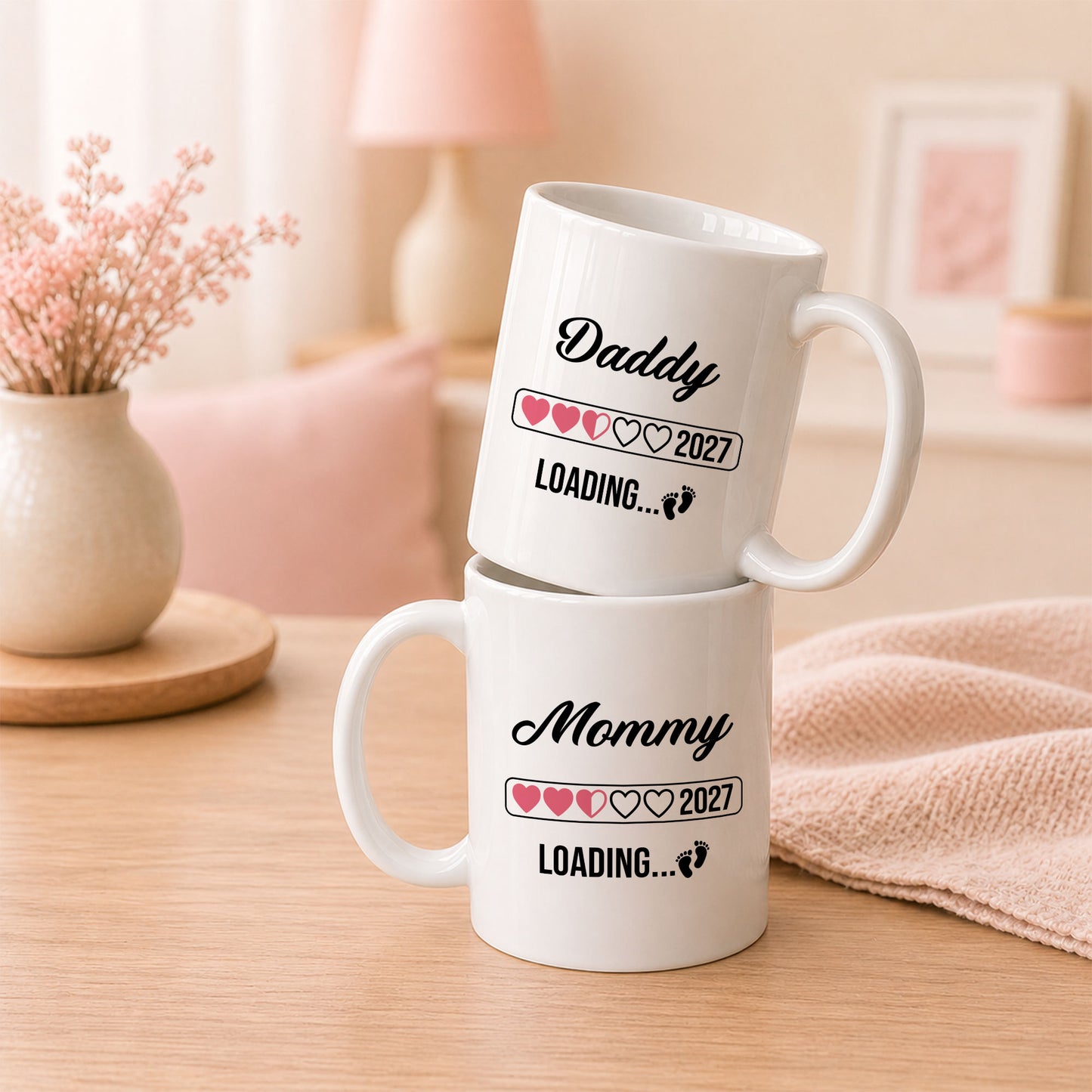 Daddy Loading 2027 Mug – Personalized Coffee Cup Gift