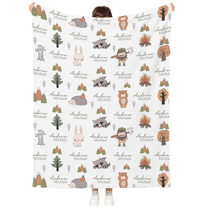 Personalized Baby Blanket With Name, Fleece Christmas Blanket For Kids