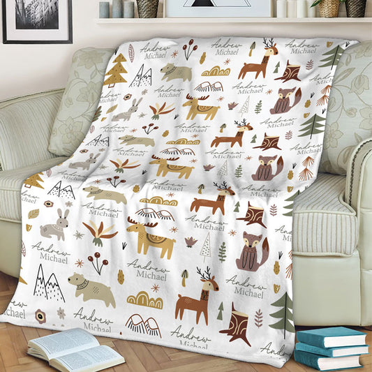 Fleece Baby Animal Blanket For Birthday Or Any Occasion