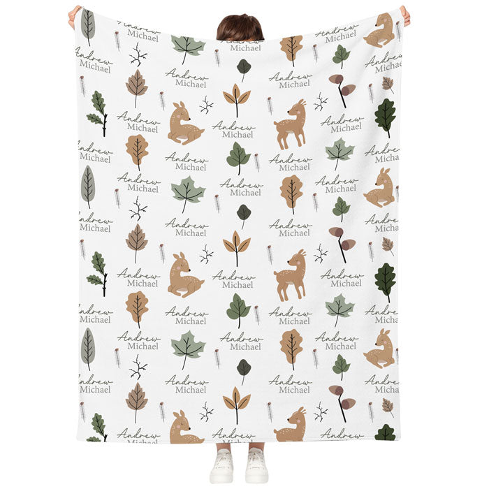 Personalized Baby Blankets For Girls Or Boys, Fleece Baby Blanket With Name