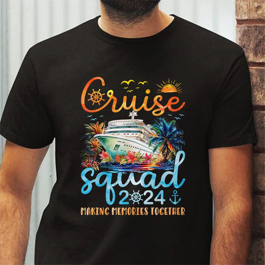 Cruise Squad 2024 Summer Vacation Matching Family Group T-Shirt