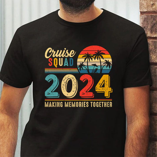 Cruise Squad 2024 Summer Vacation Matching Family Group T-Shirt