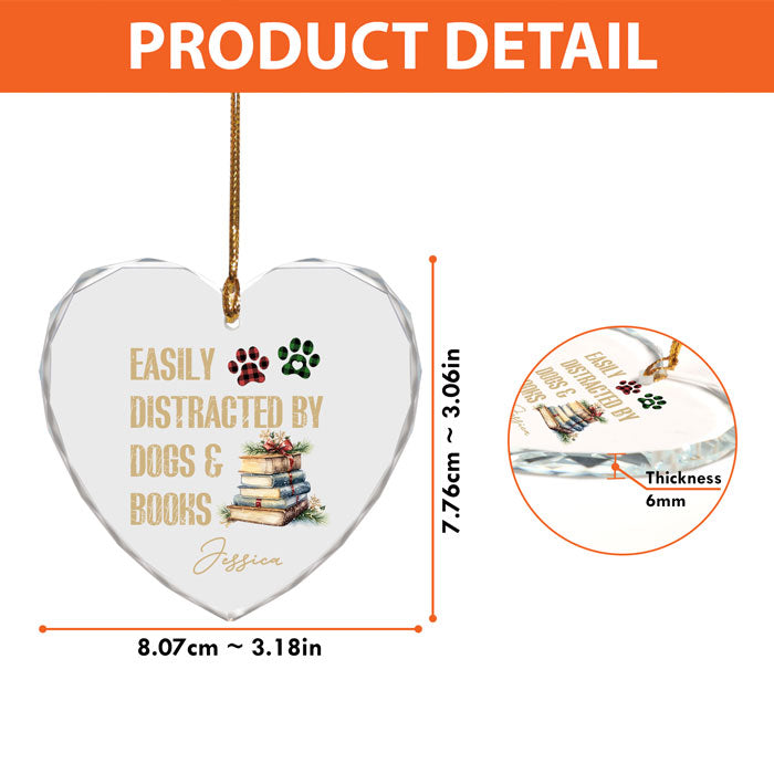 Personalized Book Ornaments For Christmas Tree, Gifts For Dog Lovers