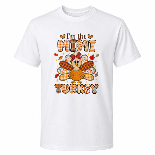 Personalized Thanksgiving Shirt - I'm the Mini Turkey - Holiday Gift for Grandma