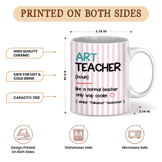 Custom Subject Teacher Coffee Mug - Personalized Teacher Ceramic Cup, Teacher Appreciation Gift