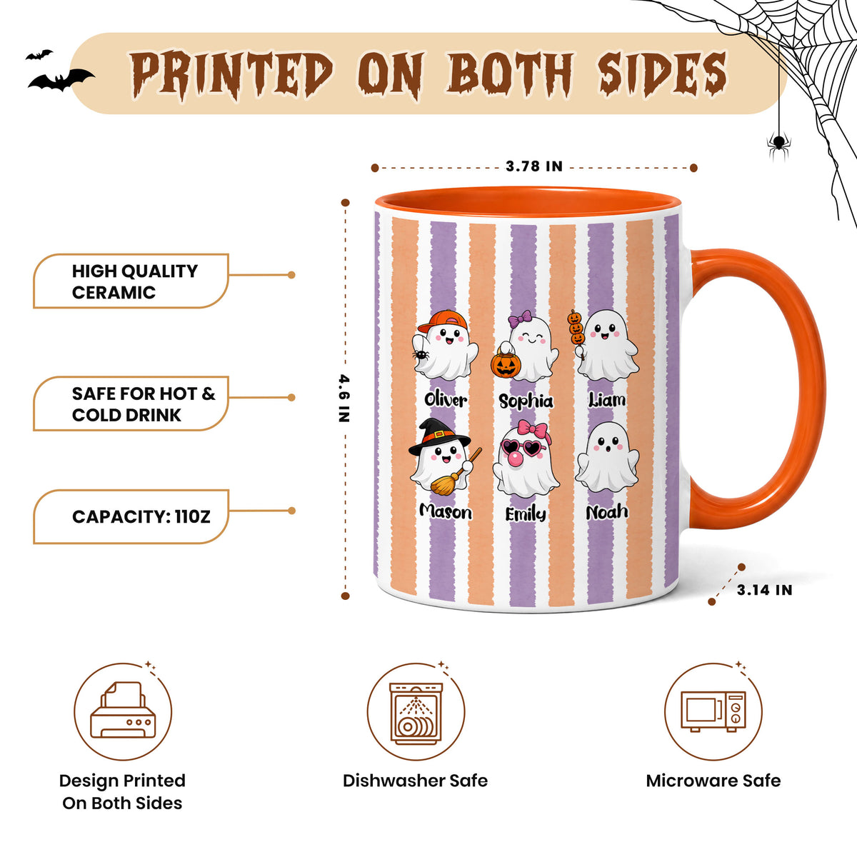 Personalized Halloween Accent Mug - This Gigi Belongs To Coffee Cup - Halloween Gift for Grandma, Mom