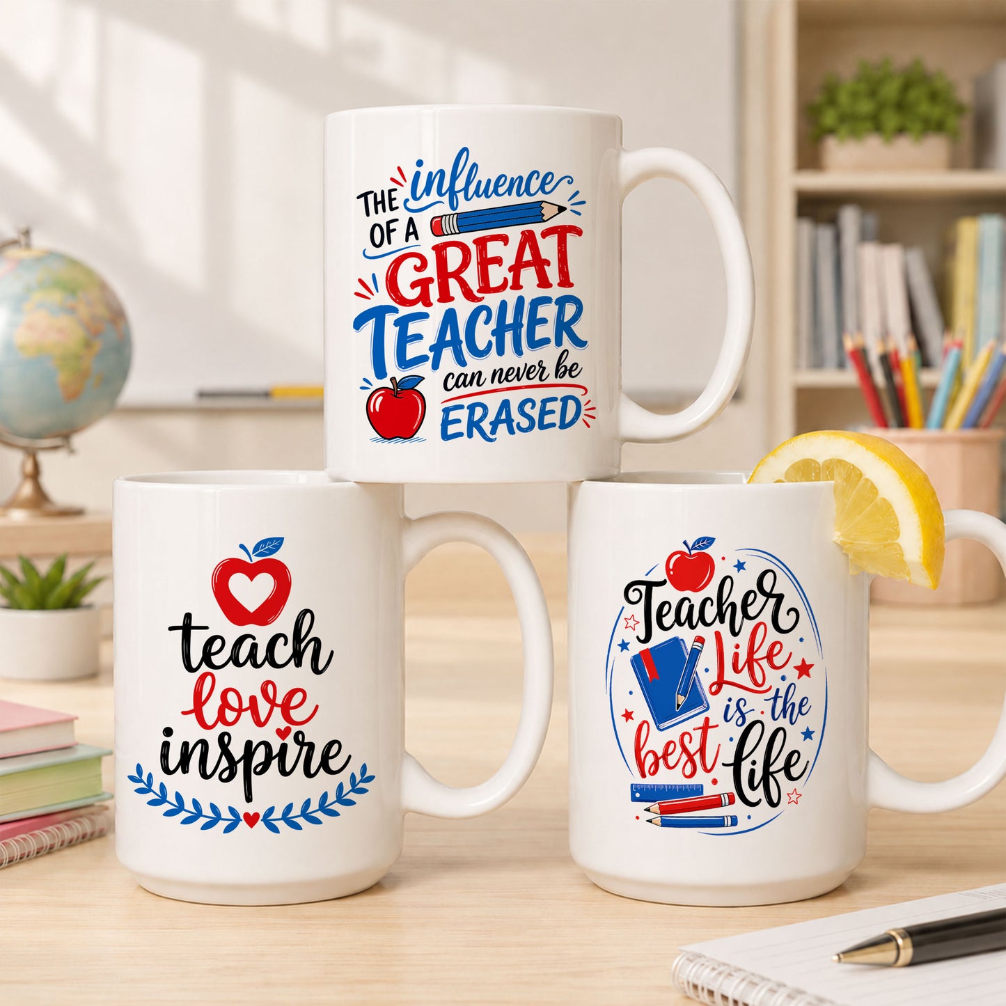 Personalized Teacher Mug - Teacher Life Is The Best Life - Back To School Custom Gift for Teachers