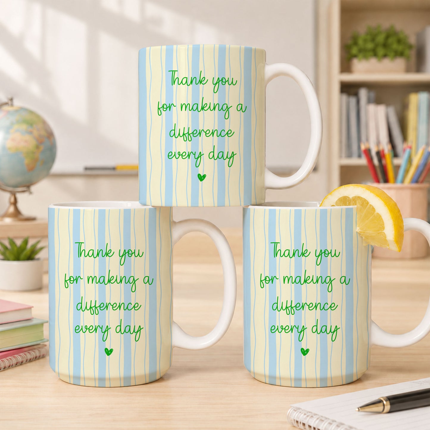 Personalized Teach Love Inspire Teacher Mug with Custom Name, Teacher Appreciation Coffee Mug, Thank You Teacher Gift, Back to School Gift