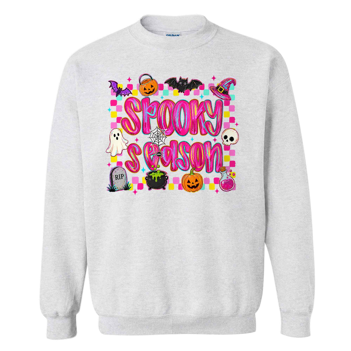 Colorful Halloween Shirt - Spooky Halloween T-shirt Sweatshirt - Cute Halloween Outfit, Spooky Season Gift