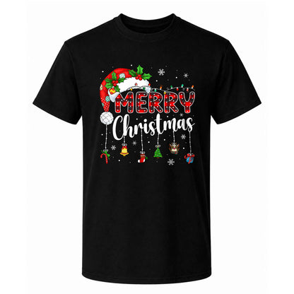 Matching Family Christmas Shirts, Merry Christmas Santa Hat Graphic Tees, Christmas Gift for Family