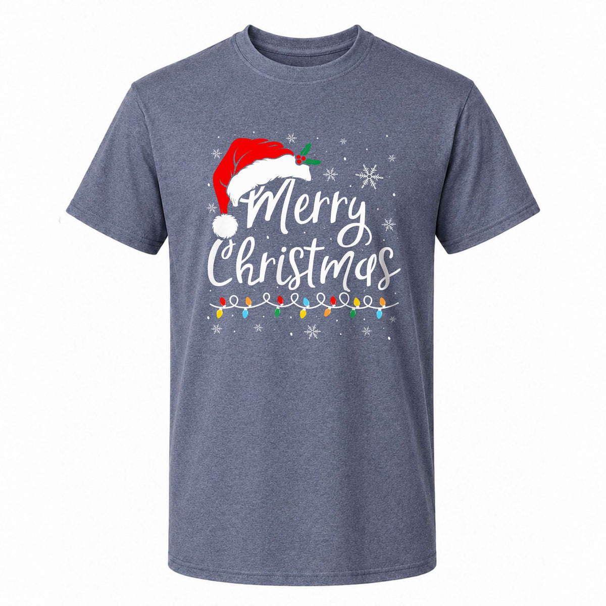 Matching Family Christmas Shirts, Merry Christmas Santa Hat Graphic Tees, Christmas Gift for Family