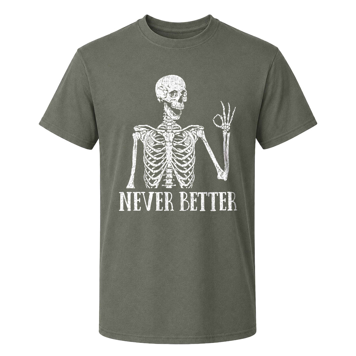 Funny Skeleton Coffee Halloween Sweatshirt, Never Better Graphic, Halloween Gift