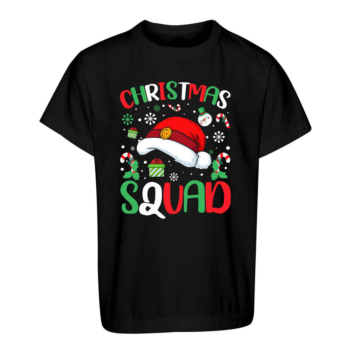 Christmas Squad Matching Family Shirts, Funny Christmas Graphic Tees, Holiday Gift for Family