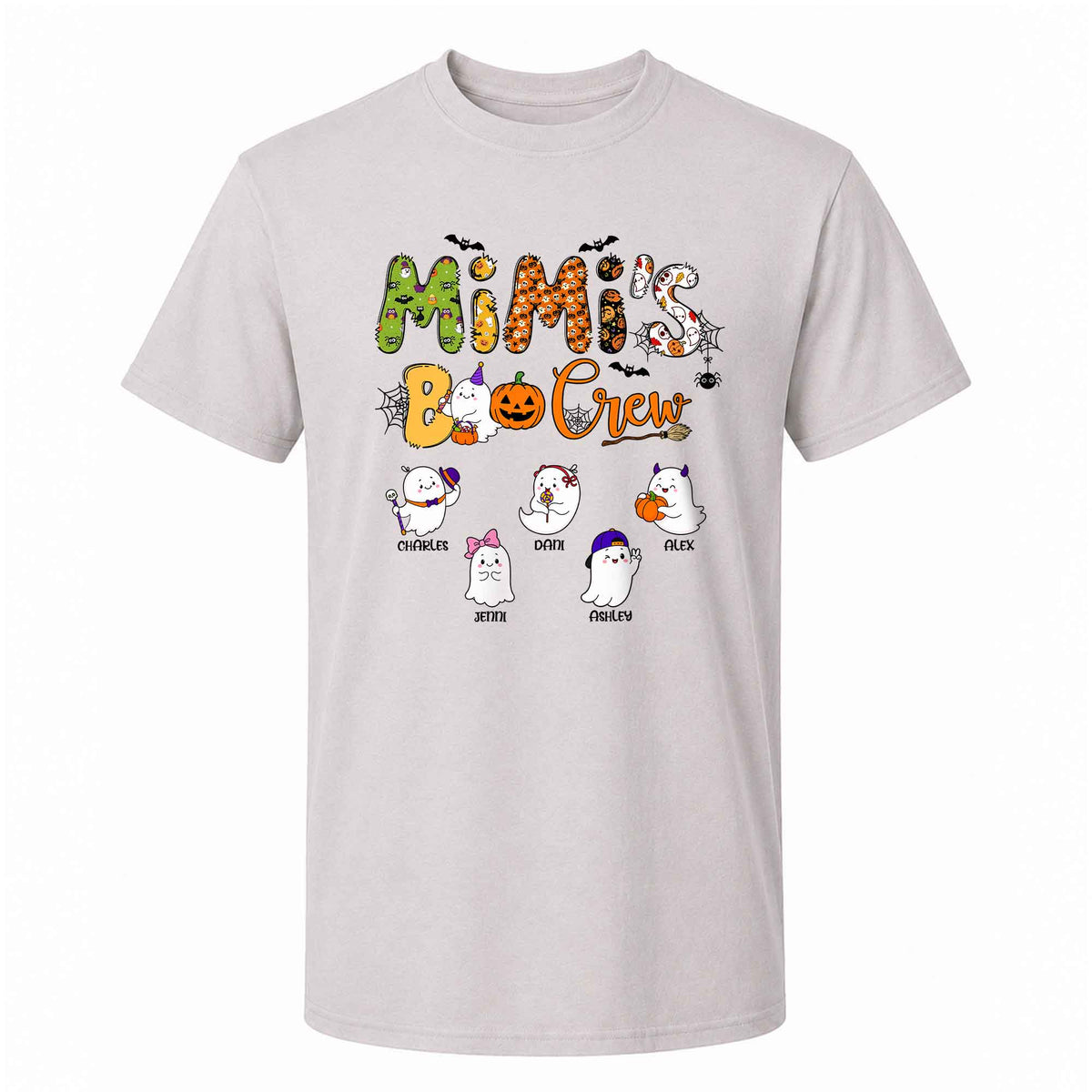 Personalized Halloween Shirt - Mimi's Boo Crew T-Shirt Sweatshirt - Spooky Season Gift for Mom, Grandma