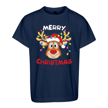 Matching Family Christmas Shirts, Merry Christmas Santa Hat Graphic Tees, Christmas Gift for Family