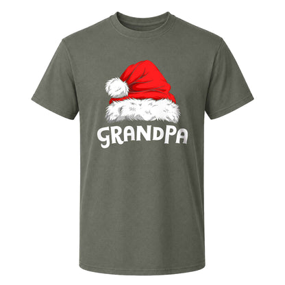 Personalized Family Christmas Shirts, Matching Santa Hat Tees, Custom Name Holiday Gift