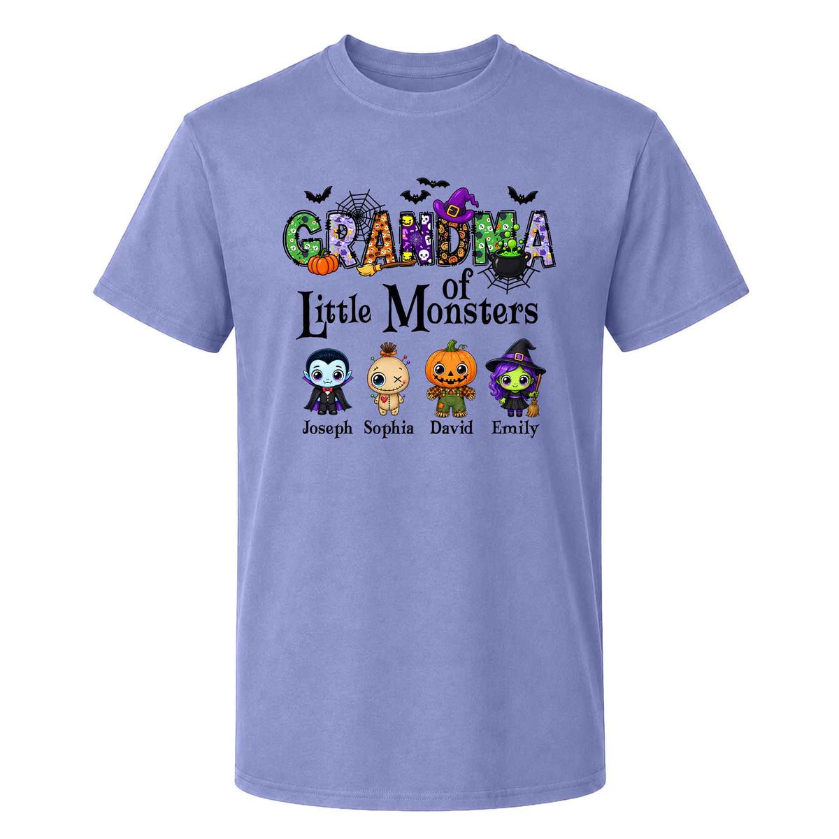 Personalized Halloween Sweatshirt - Grandma's Little Monster - Halloween Family Gift