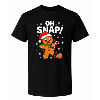 Funny Gingerbread Christmas Sweatshirt, Oh Snap Holiday Graphic Tee, Christmas Gift