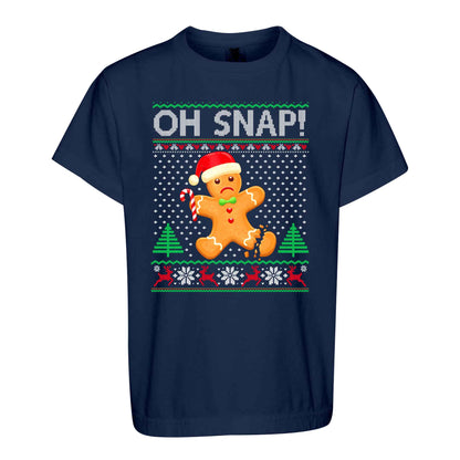Funny Gingerbread Christmas Sweatshirt, Oh Snap Holiday Graphic Tee, Christmas Gift