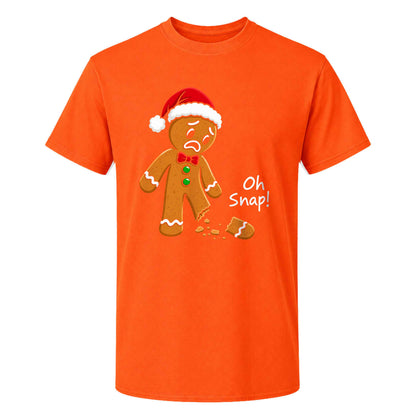Funny Gingerbread Christmas Sweatshirt, Oh Snap Holiday Graphic Tee, Christmas Gift