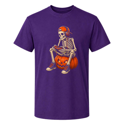 Skeleton Gamer Halloween Sweatshirt, Boys Pumpkin Gaming Shirt, Funny Halloween Gift