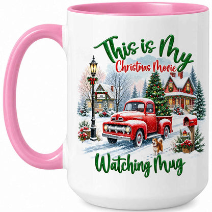 Christmas Movie Mug, Red Truck Christmas Tree Coffee Mug, Holiday Gift for Family