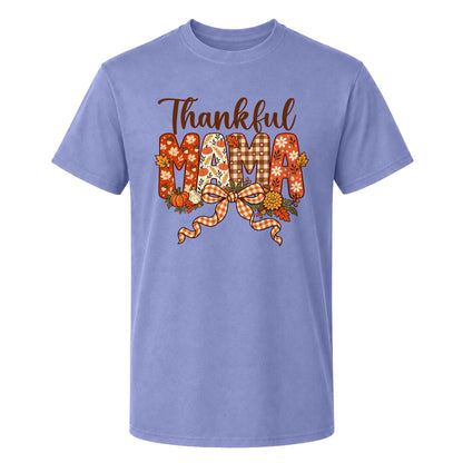 Personalized Thanksgiving Shirt - Thankful Mama - Holiday Gift for Mom, Grandma