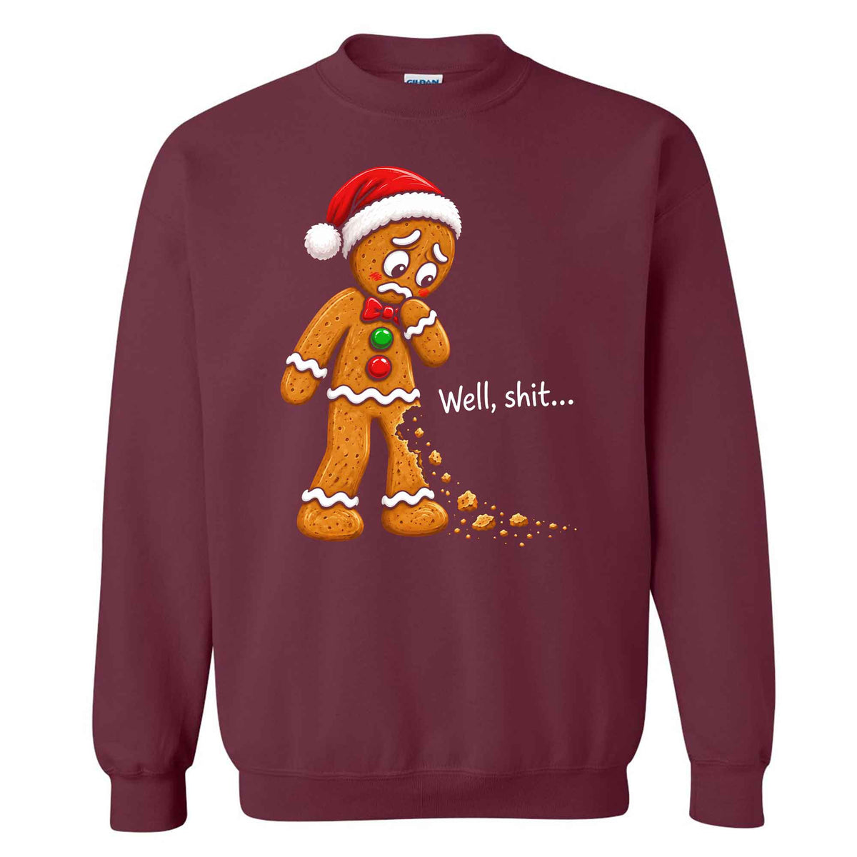 Gingerbread Christmas Sweatshirt, Funny Christmas Shirt Christmas Gift