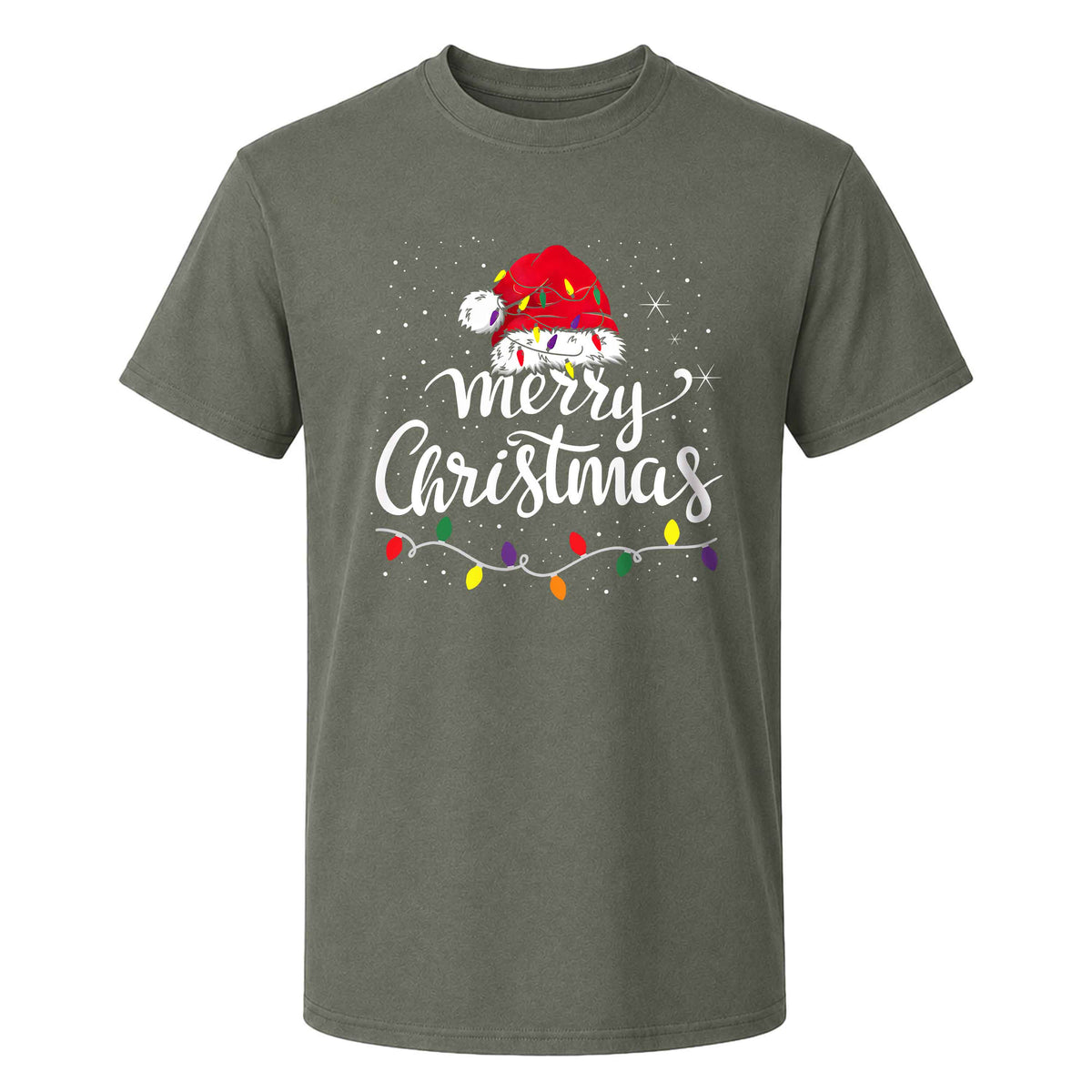 Matching Family Christmas Shirts, Merry Christmas Santa Hat Graphic Tees, Christmas Gift for Family