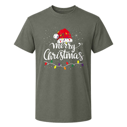 Matching Family Christmas Shirts, Merry Christmas Santa Hat Graphic Tees, Christmas Gift for Family