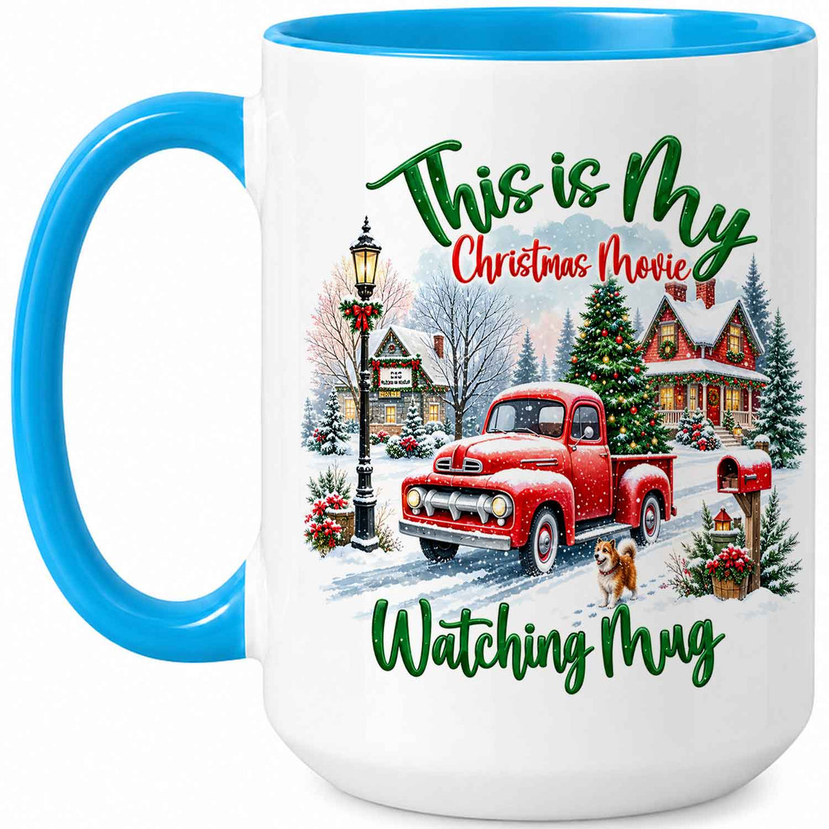 Christmas Movie Mug, Red Truck Christmas Tree Coffee Mug, Holiday Gift for Family