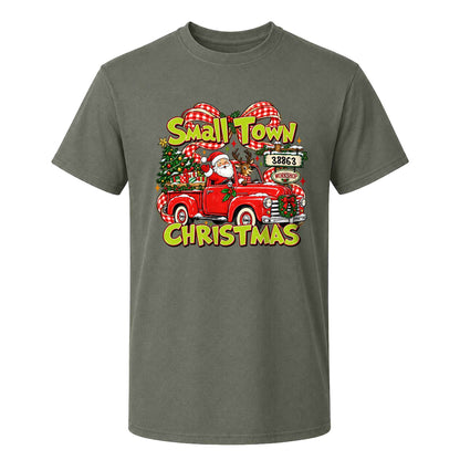 Personalized Christmas Shirt  - Small Town Christmas Tshirt Sweatshirt - Gift for Friends, Self Gift