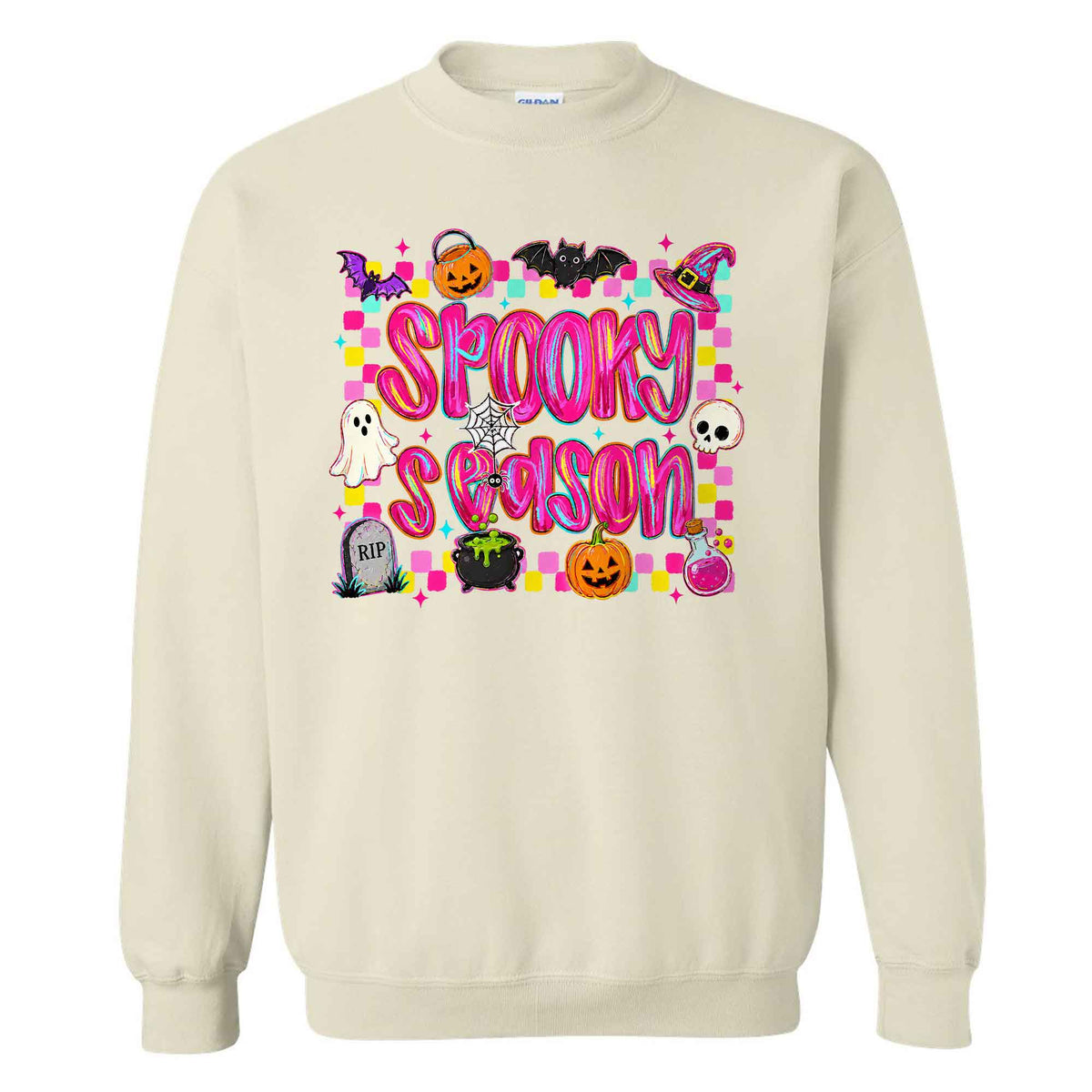Colorful Halloween Shirt - Spooky Halloween T-shirt Sweatshirt - Cute Halloween Outfit, Spooky Season Gift