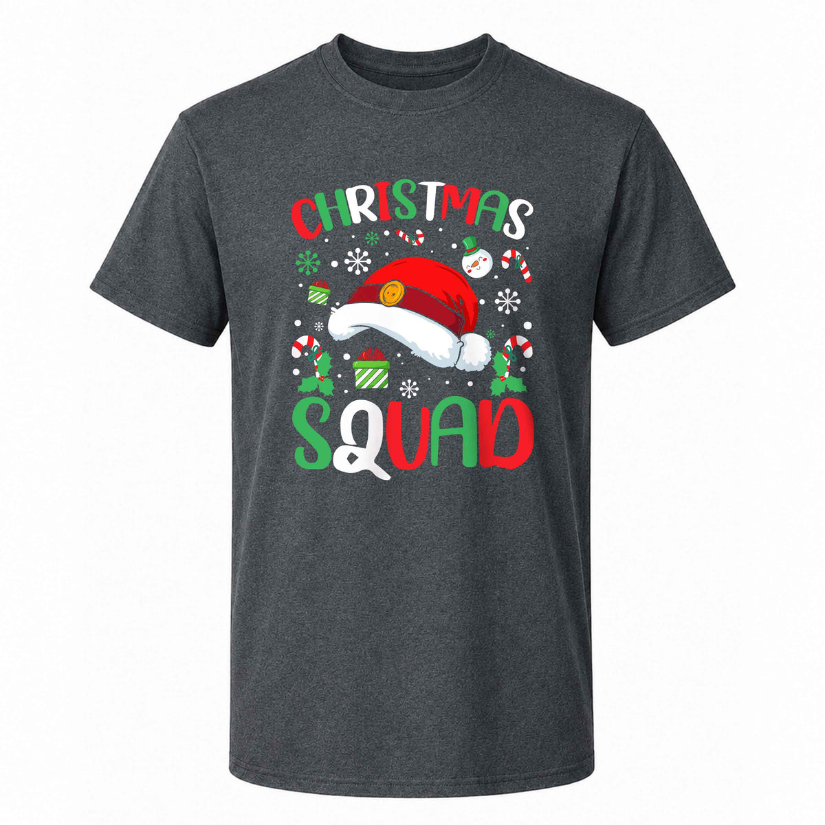 Christmas Squad Matching Family Shirts, Funny Christmas Graphic Tees, Holiday Gift for Family