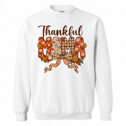 Personalized Thanksgiving Shirt - Thankful Mama - Holiday Gift for Mom, Grandma