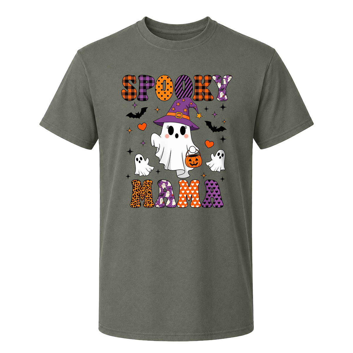 Personalized Halloween Shirt - Spooky Mama Shirt - Halloween Gift for Mom, Grandma, Aunt