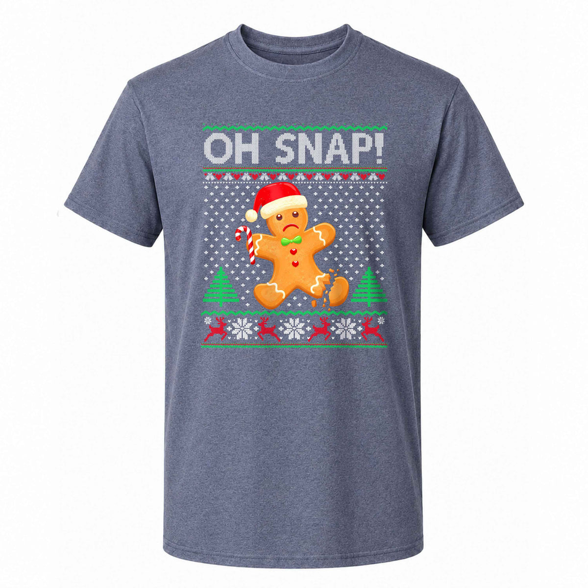 Funny Gingerbread Christmas Sweatshirt, Oh Snap Holiday Graphic Tee, Christmas Gift