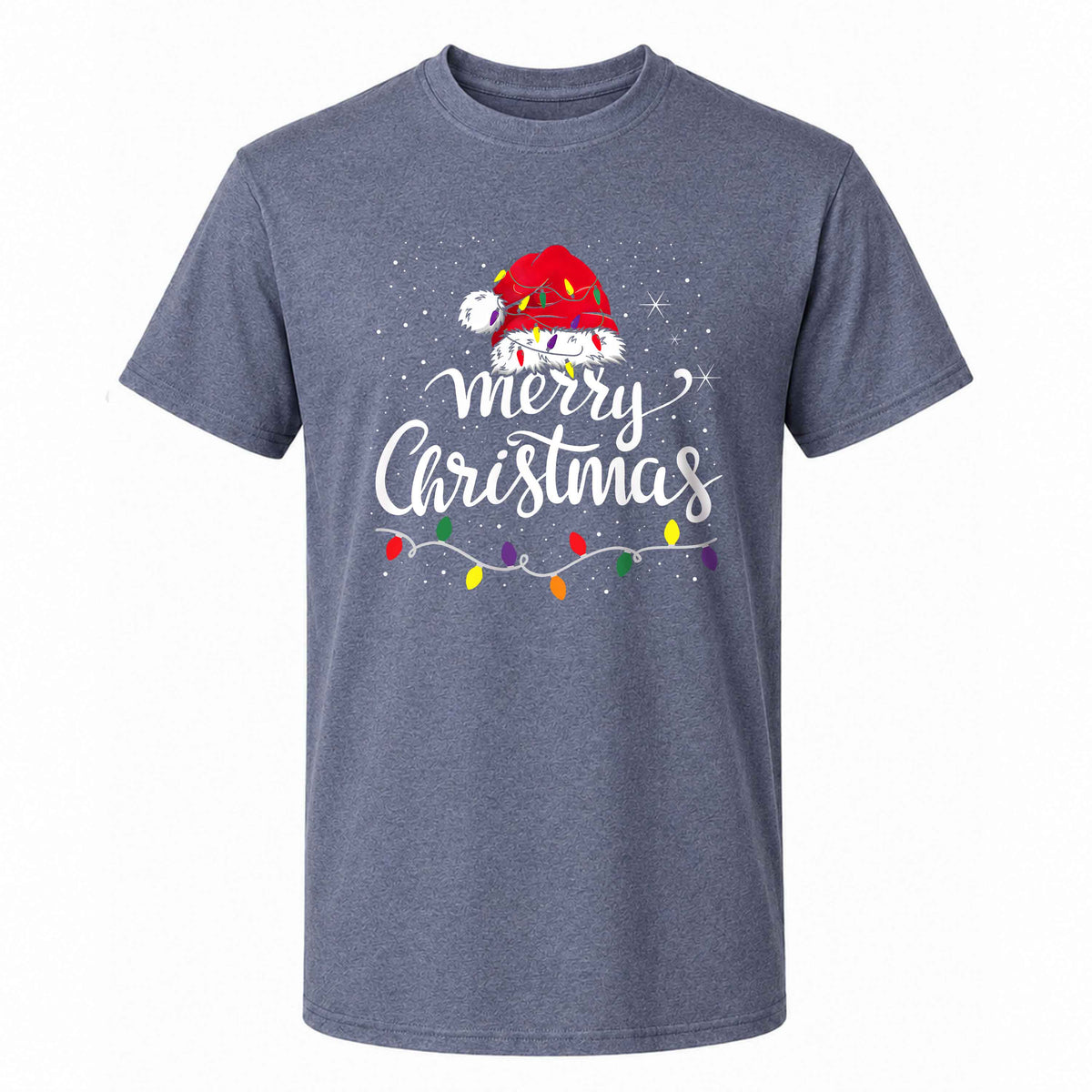 Matching Family Christmas Shirts, Merry Christmas Santa Hat Graphic Tees, Christmas Gift for Family