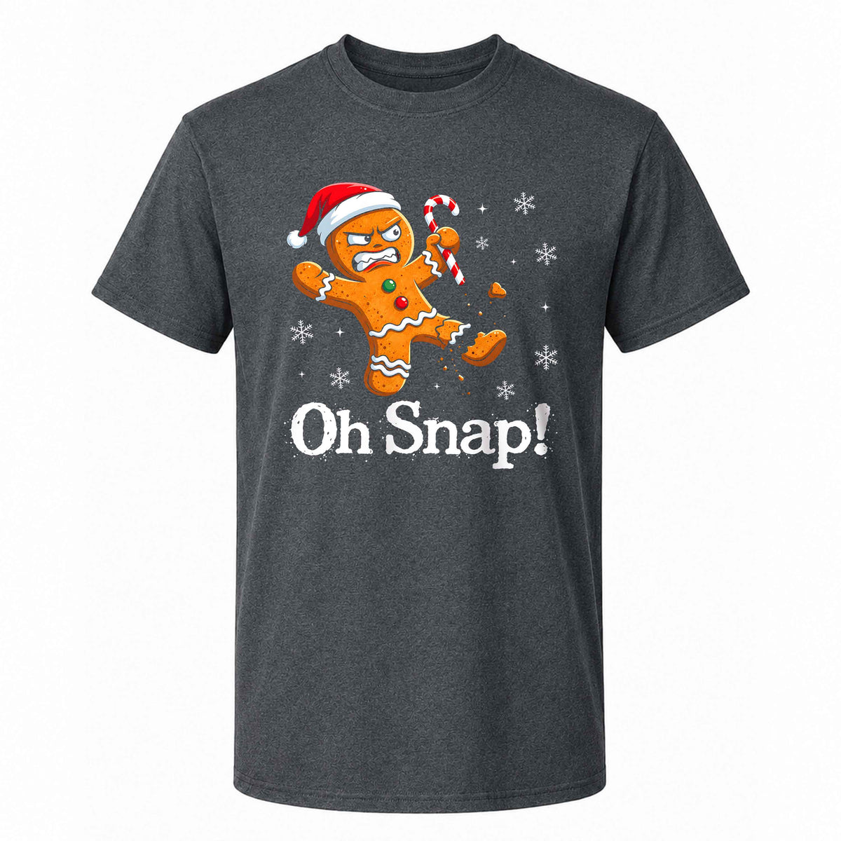 Funny Gingerbread Christmas Sweatshirt, Oh Snap Holiday Graphic Tee, Christmas Gift